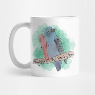 Happy Valentine’s Day love birds Mug